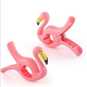 🦩 O2COOL Boca Clips Flamingo 2 Count Towel Clips